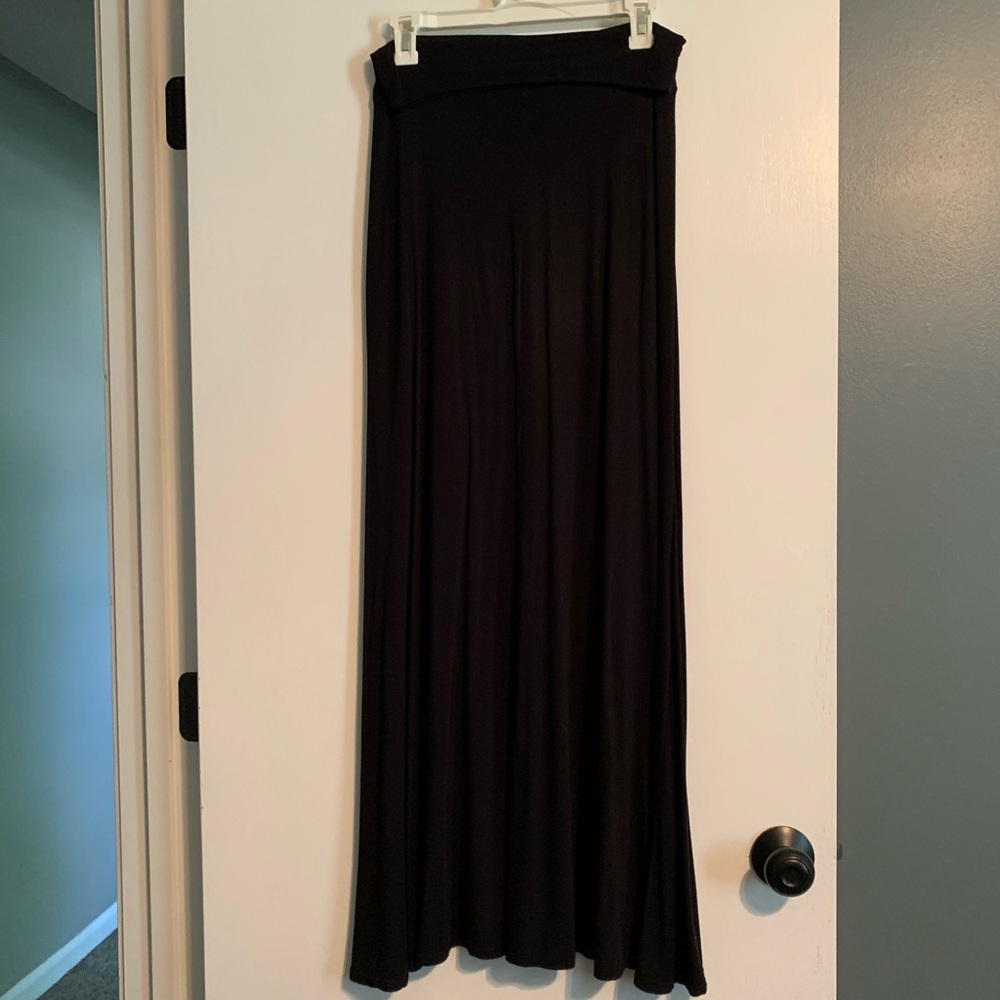 Black maxi skirt